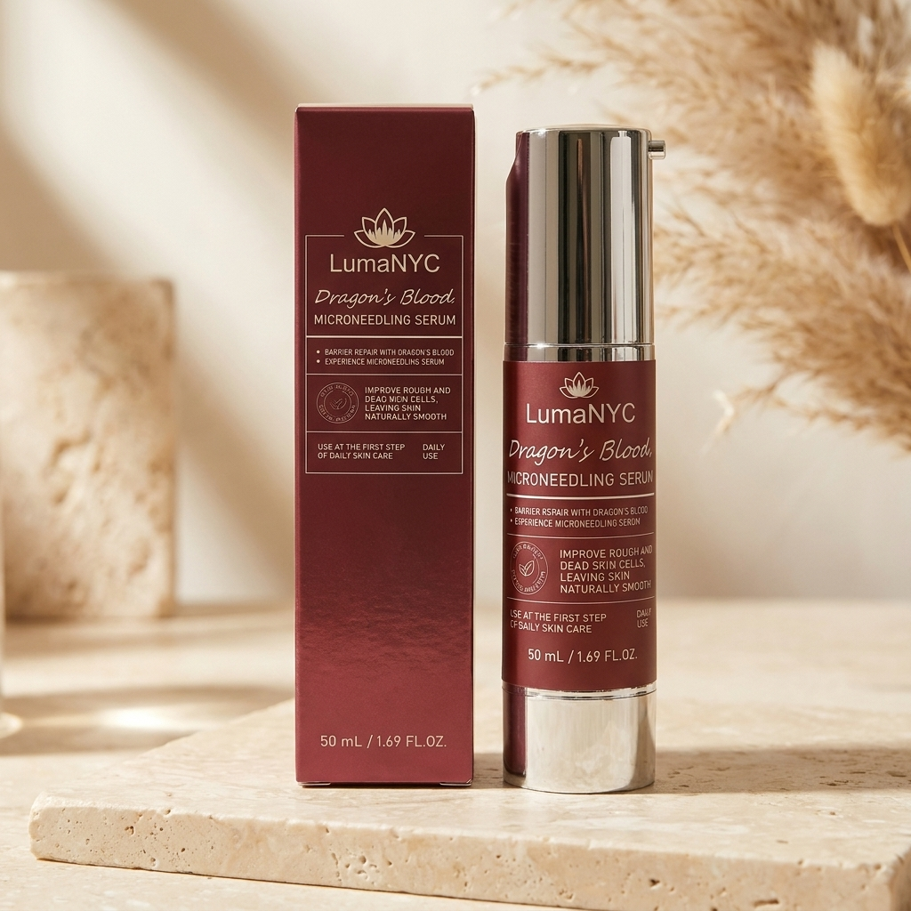 LumaNYC Dragon's Blood Microneedling Serum with box