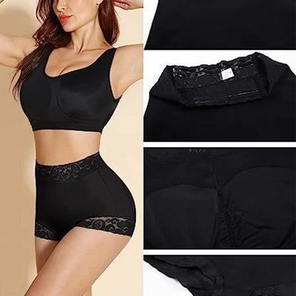 Detail of the lace waistband and leg trim
